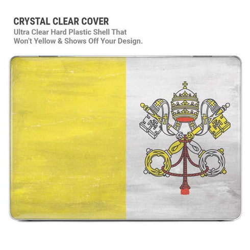 Vatican City Flag Distressed MacBook Pro 13in (2020) Case plus Skin